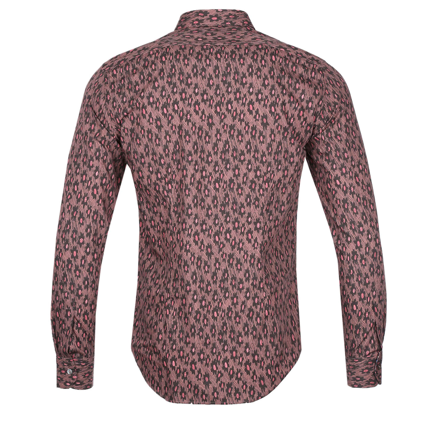 Paul Smith Flower Print Shirt in Mauve Back