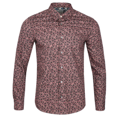 Paul Smith Flower Print Shirt in Mauve