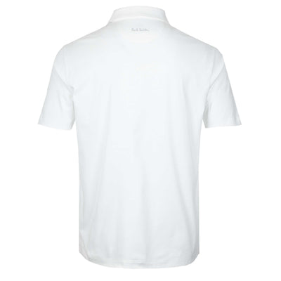 Paul Smith Interlock Polo Shirt in White Back