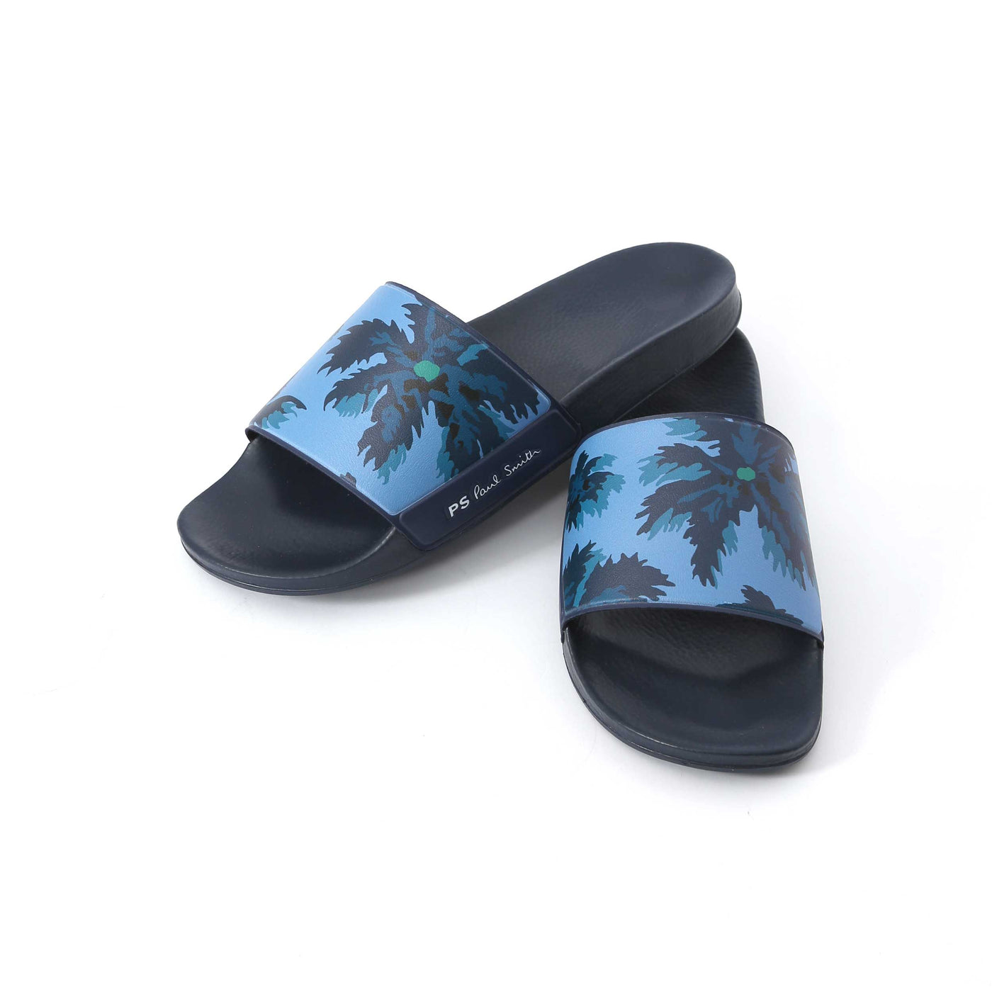 Paul Smith Nyro Floral Print Slide in Navy Pair