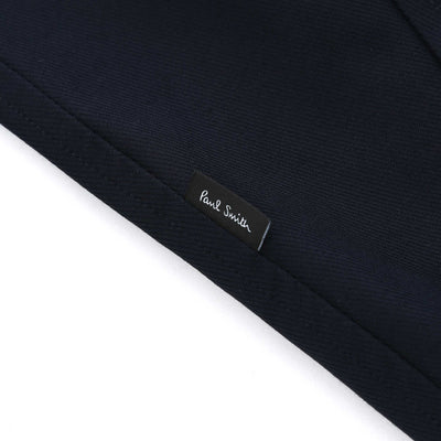 Paul Smith Overcoat in Dark Navy Logo Tab