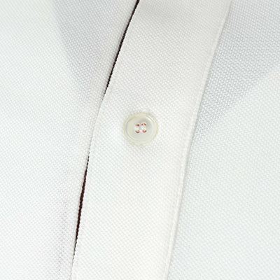 Paul Smith Placket Polo Shirt in White Button Placket