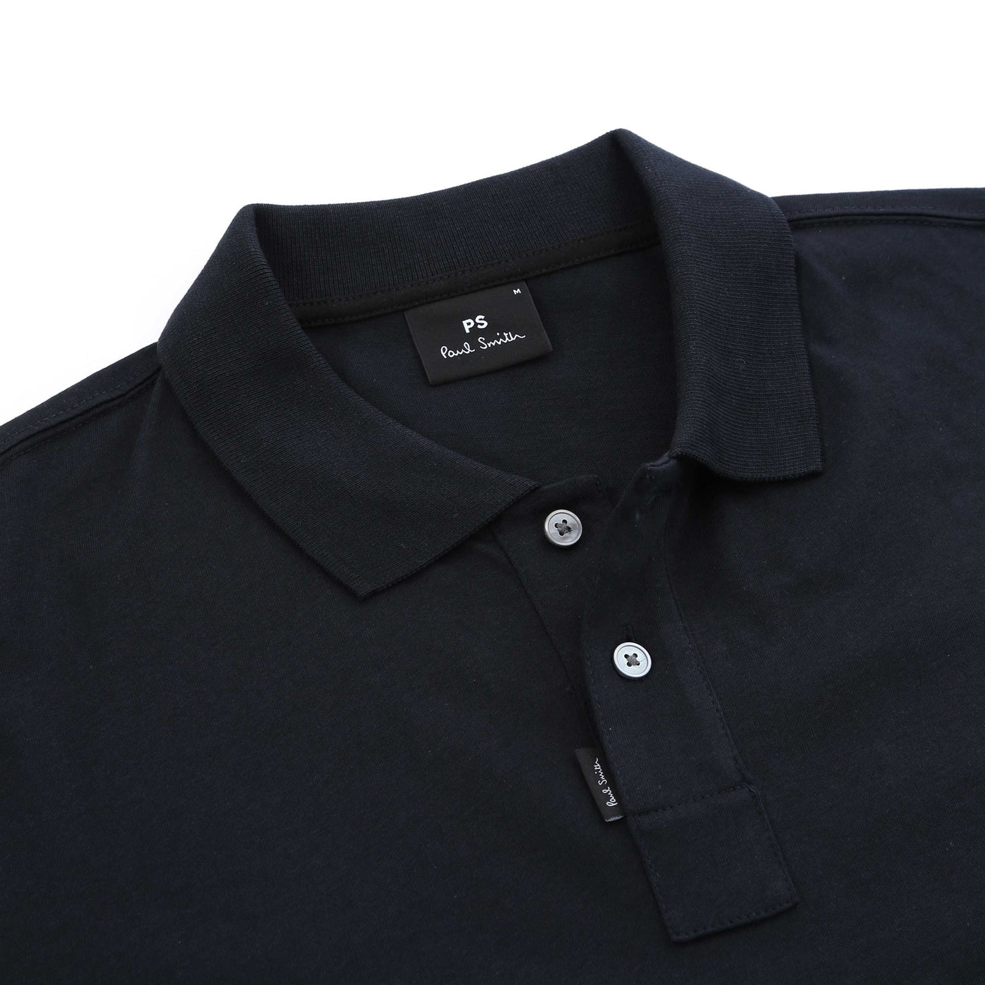 Paul Smith Reg Fit SS Polo Shirt in Dark Navy Collar