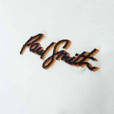 Paul Smith Shadow Logo T Shirt in White Logo