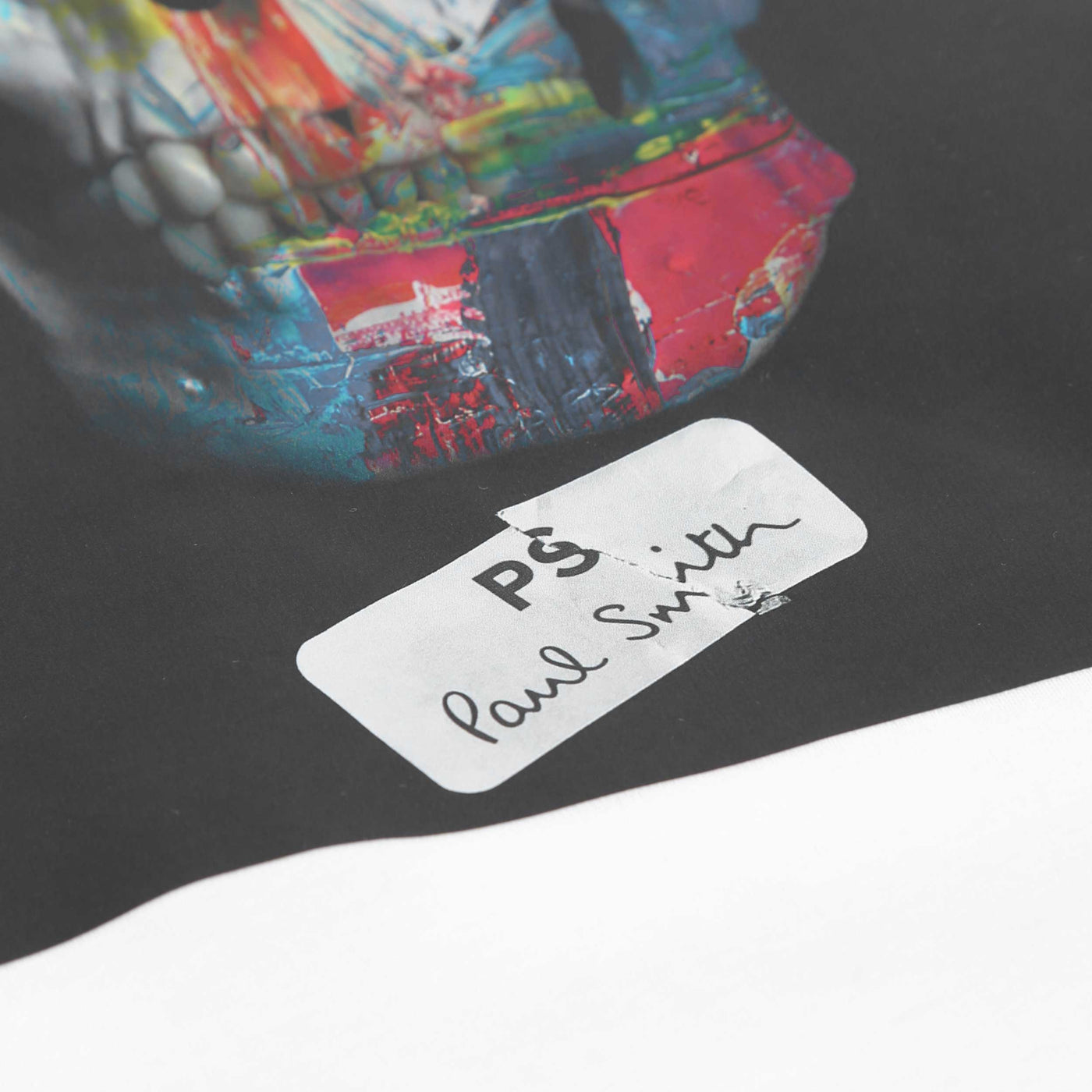 Paul Smith Skull T Shirt in White Logo