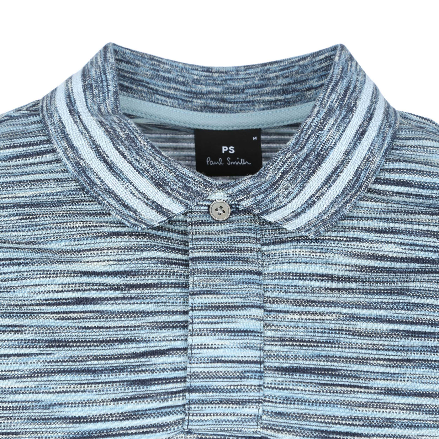 Paul Smith Space Dye Polo Shirt in Blue Collar