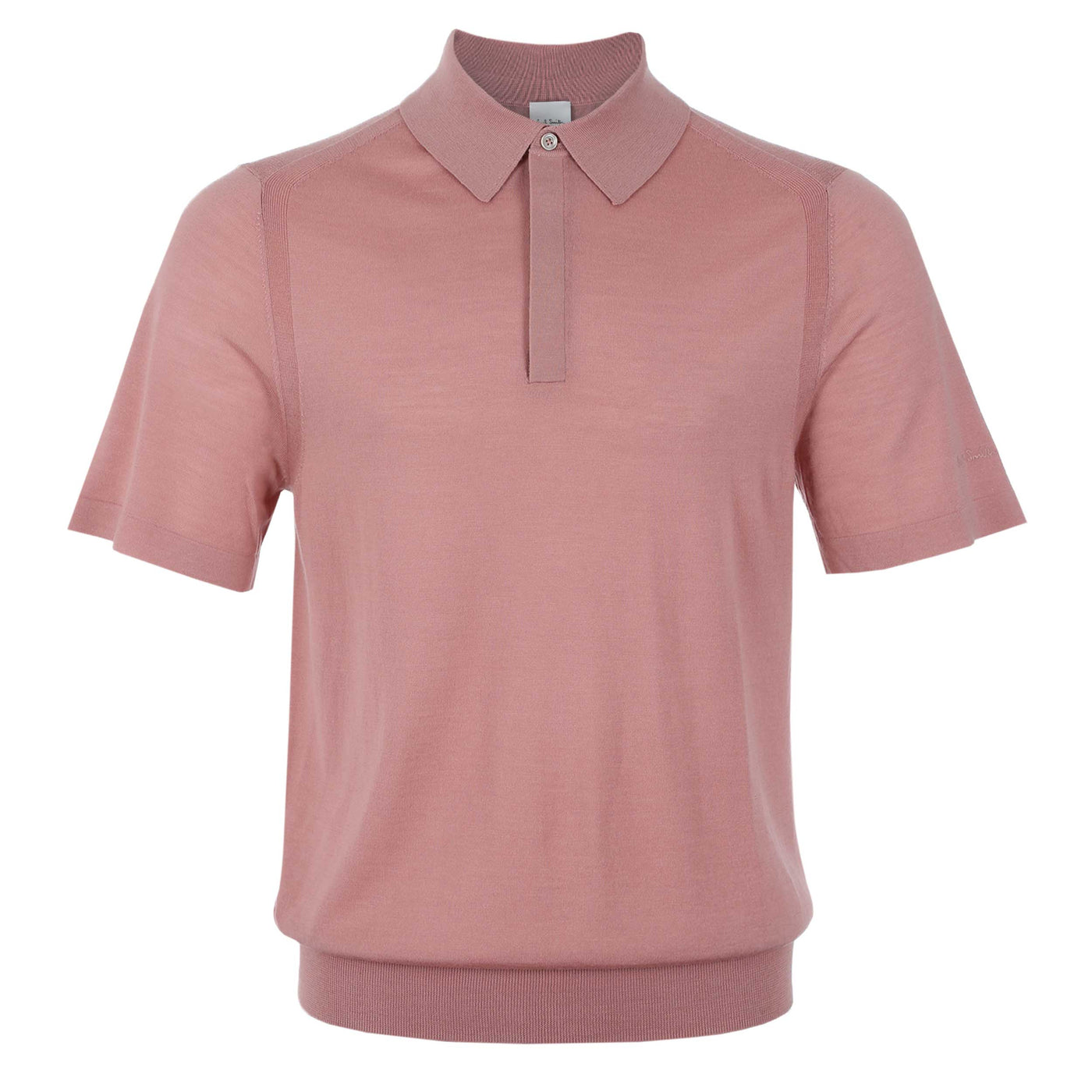 Paul Smith Sweater SS Polo in Pink front