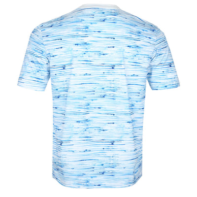 Paul Smith Tie Dye Stripe T Shirt in Blue Back