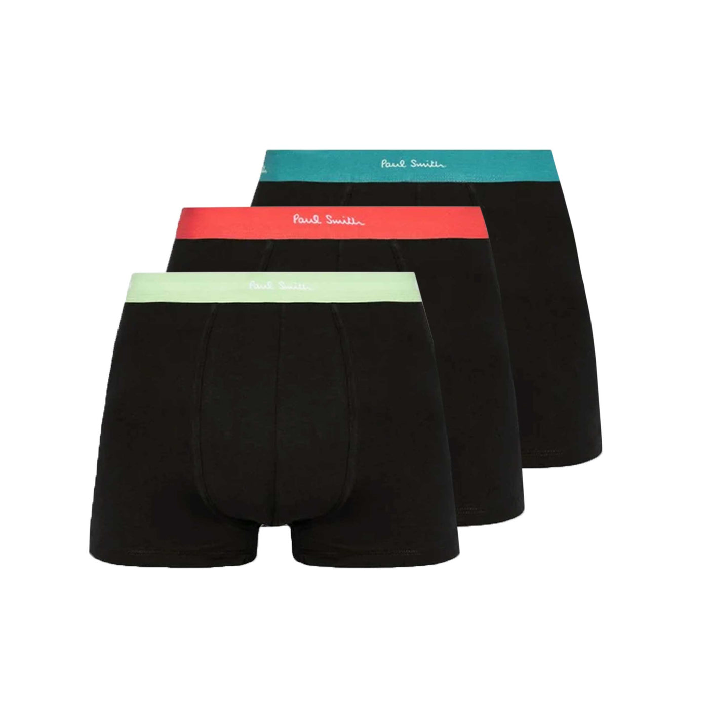 Paul Smith Trunk 3 Pack Bright Band Mix Underwear in Black