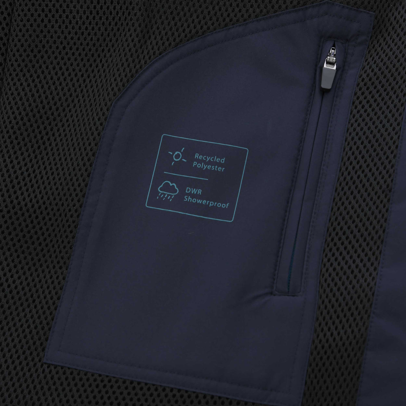 Paul Smith Wind Breaker Jacket in Dark Navy Inside