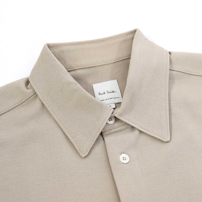 Paul Smith Pique Shirt in Beige Collar