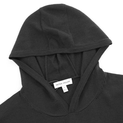 Peter Millar Autumn Crest Hoodie Knitwear in Black Hood