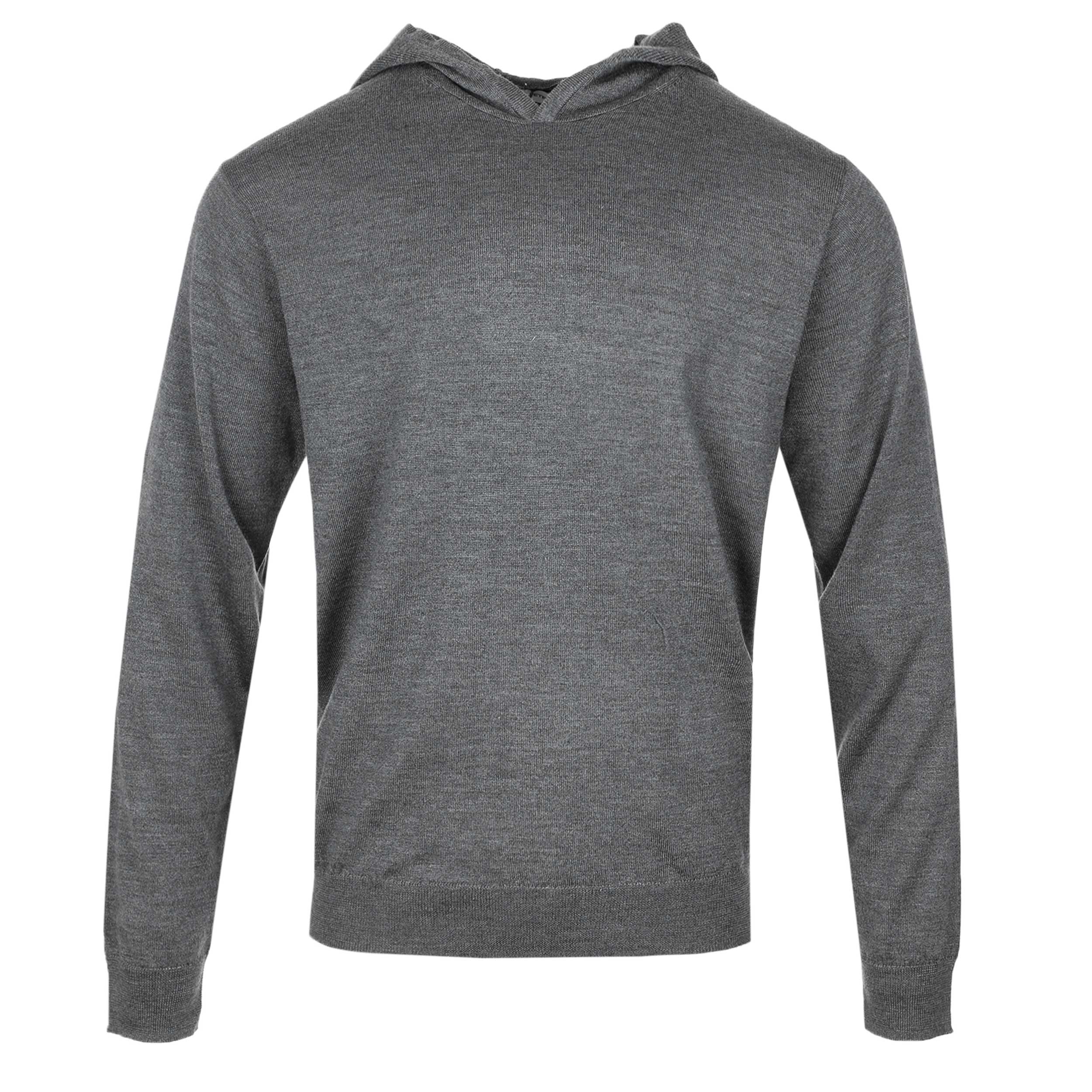 Peter Millar Autumn Crest Hoodie Knitwear in Charcoal