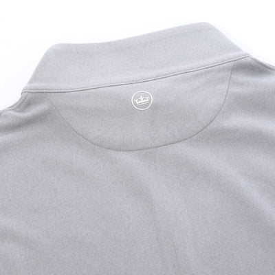 Peter Millar Performance 1/4 Zip Sweatshirt in Gale Grey Logo