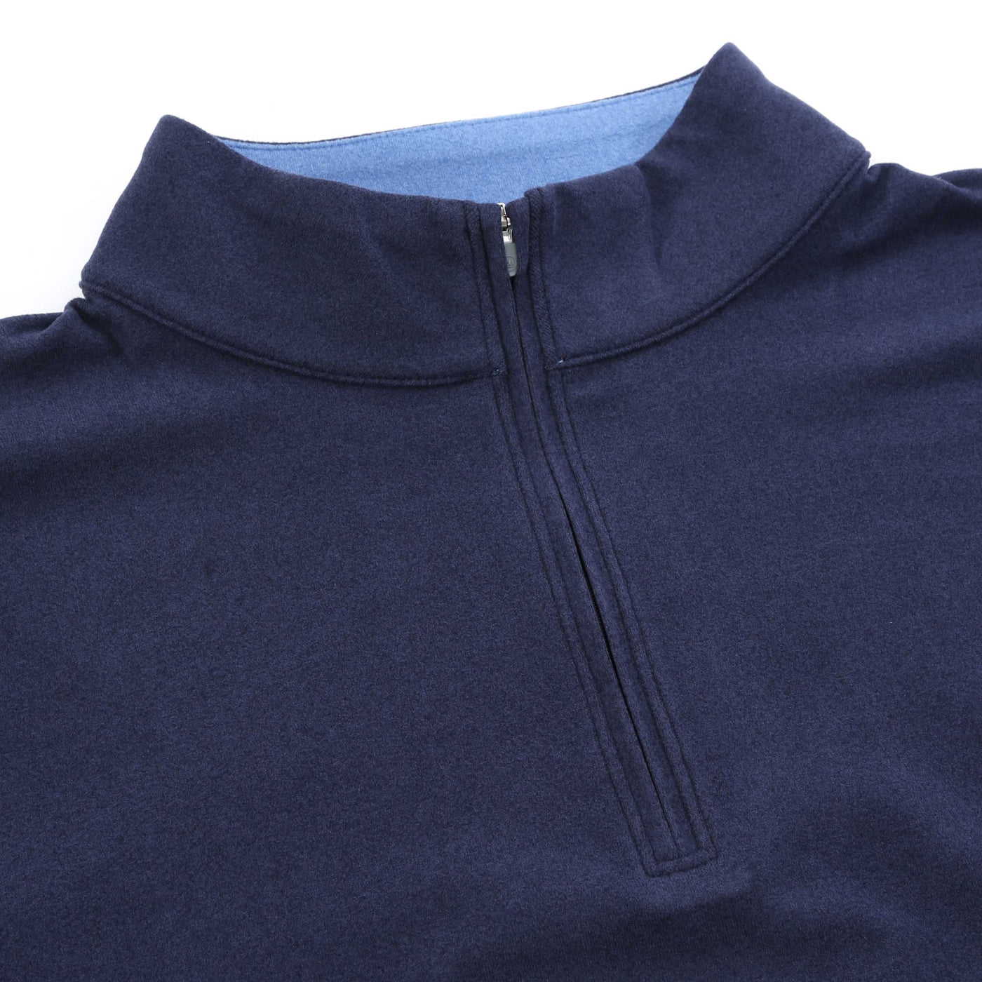 Peter Millar Performance 1/4 Zip Sweatshirt in Navy Placket