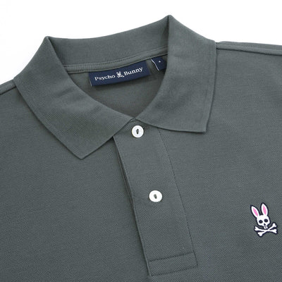 Psycho Bunny Classic Polo Shirt in Urban Chic Khaki collar