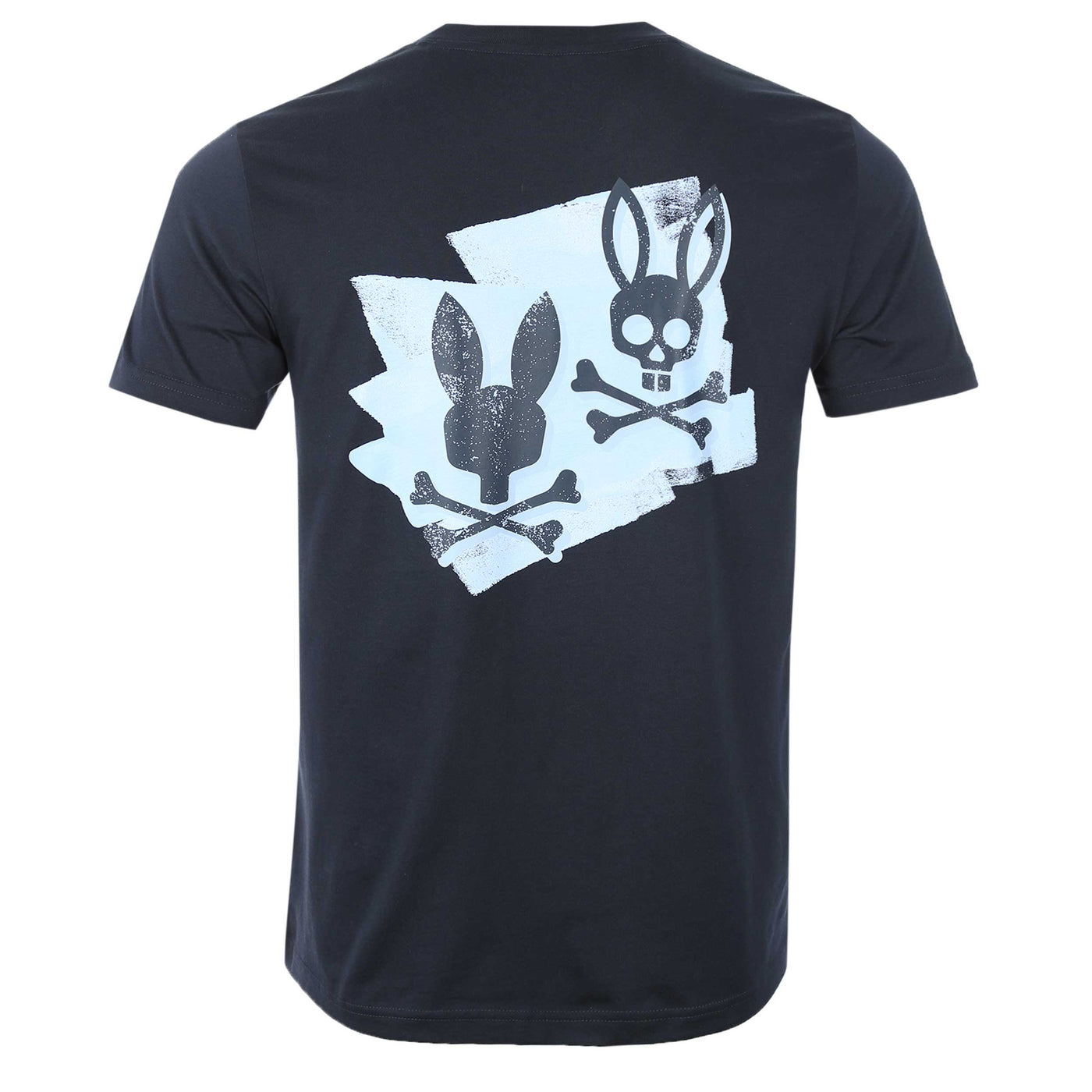 Psycho Bunny Dolton Back Graphic T Shirt in Navy Back