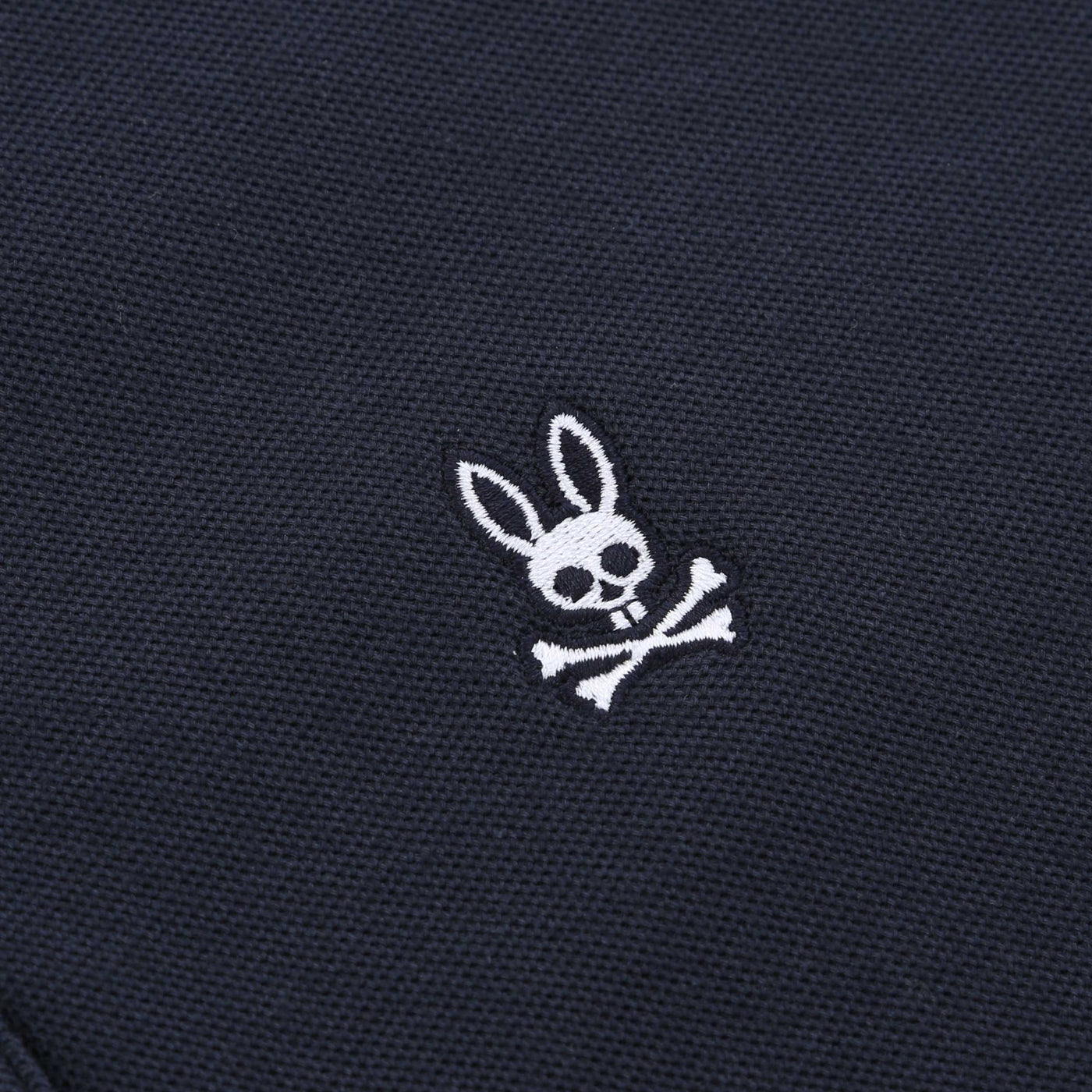 Psycho Bunny Duvall Pique Polo Shirt in Navy logo