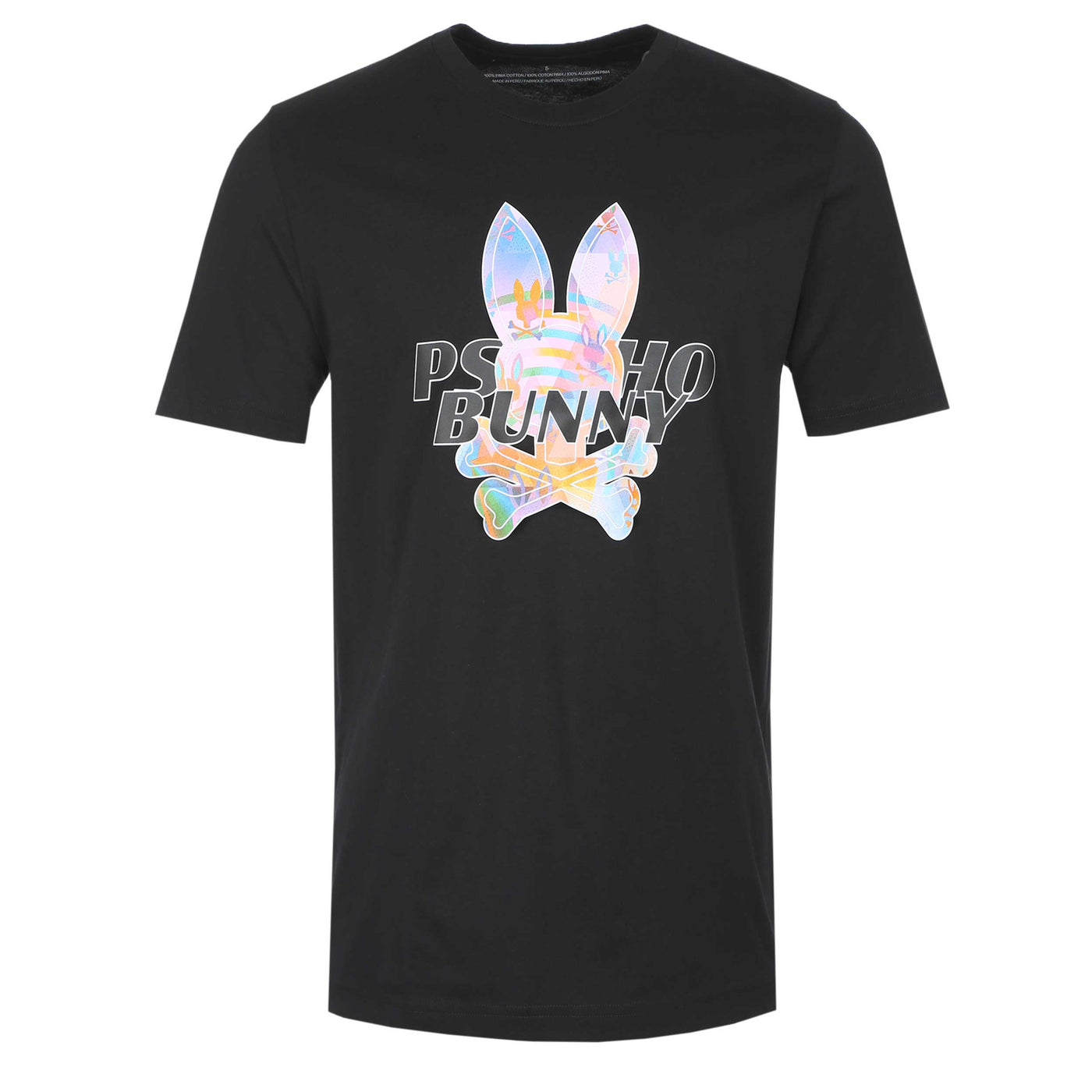 Psycho Bunny Milos Graphic T-Shirt in Black