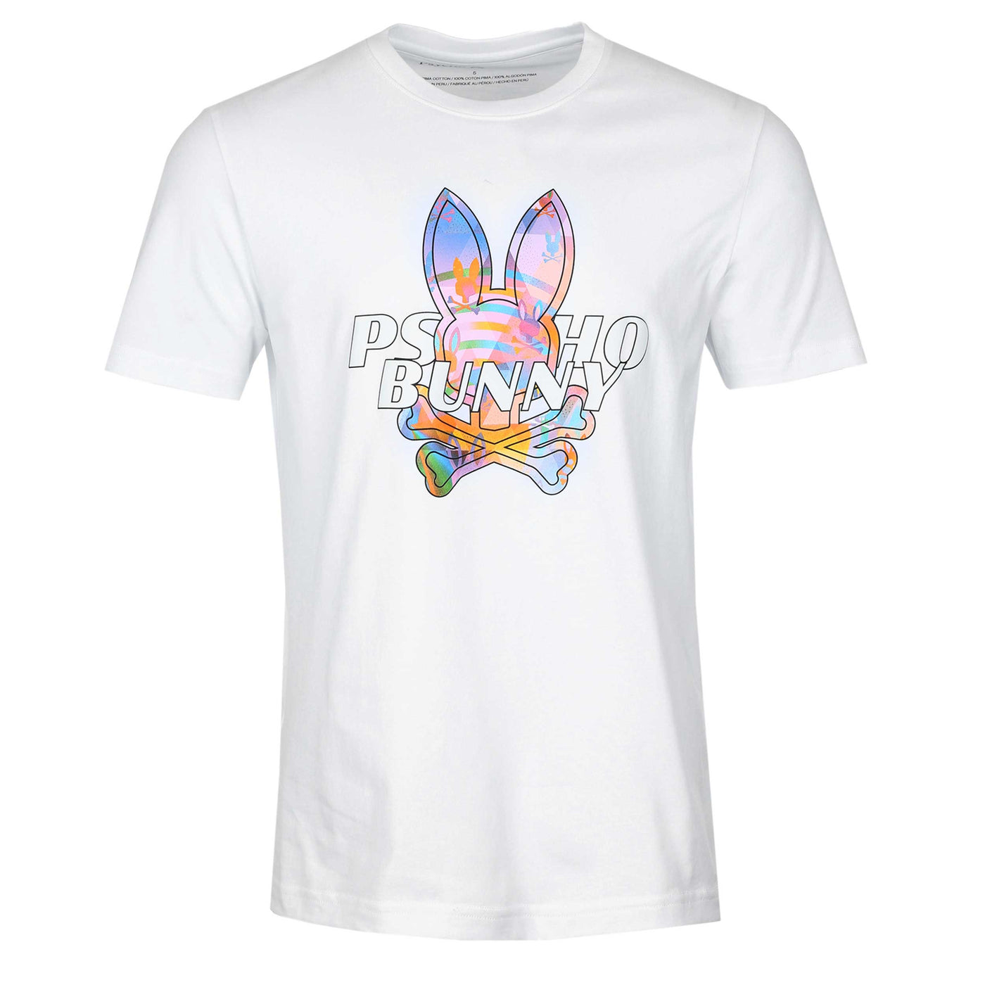 Psycho Bunny Milos Graphic T-Shirt in White