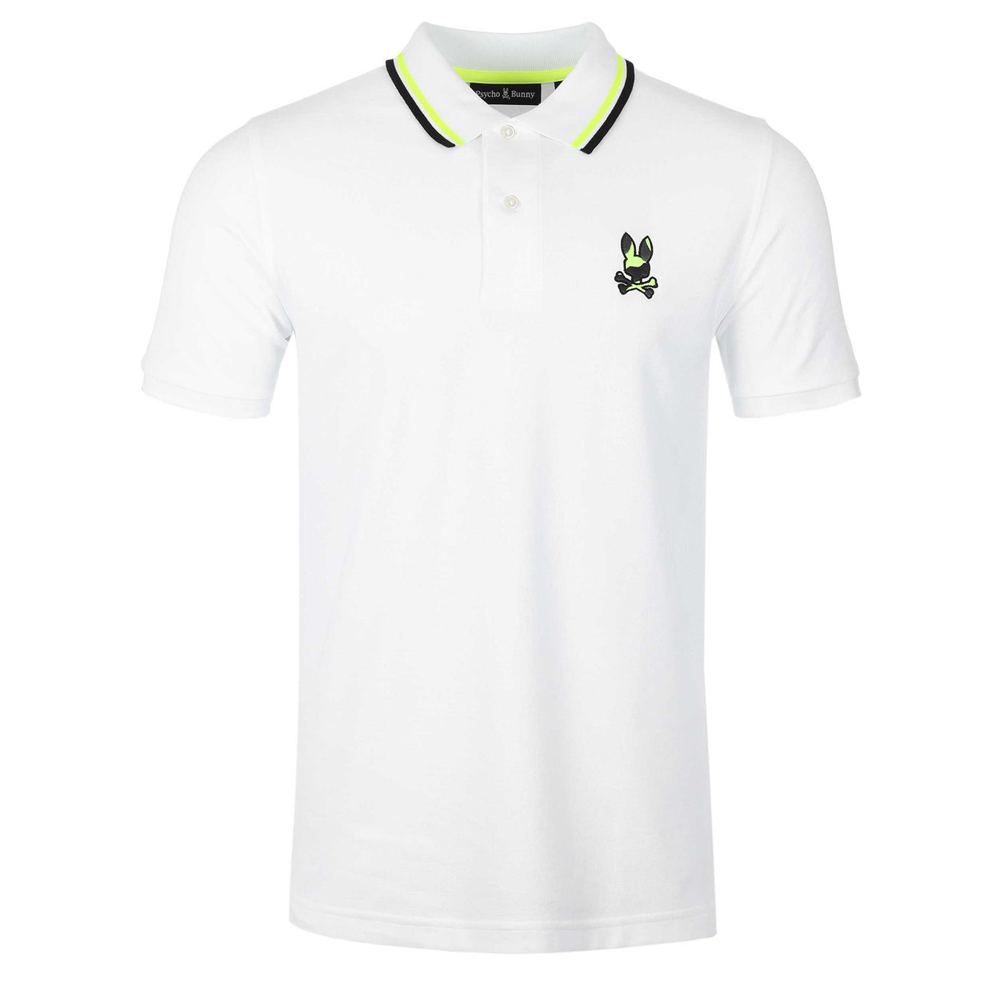 Psycho Bunny Plano Pique Polo Shirt in White