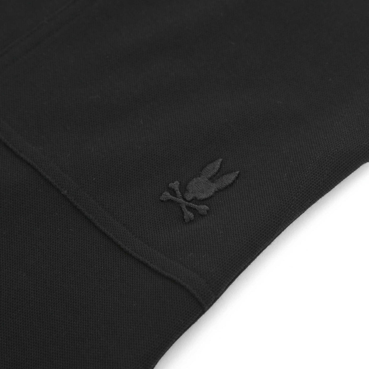 Psycho Bunny Stanford Light Pique Sweat Short in Black Logo