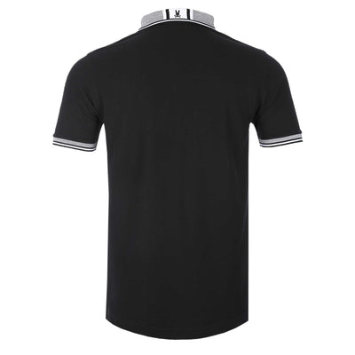 Psycho Bunny The Bradford Pique Polo Shirt in Black Back