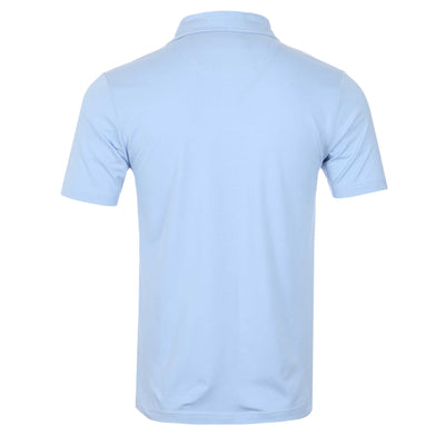 Remus Uomo Basic Tencel Cotton Polo Shirt in Sky Blue