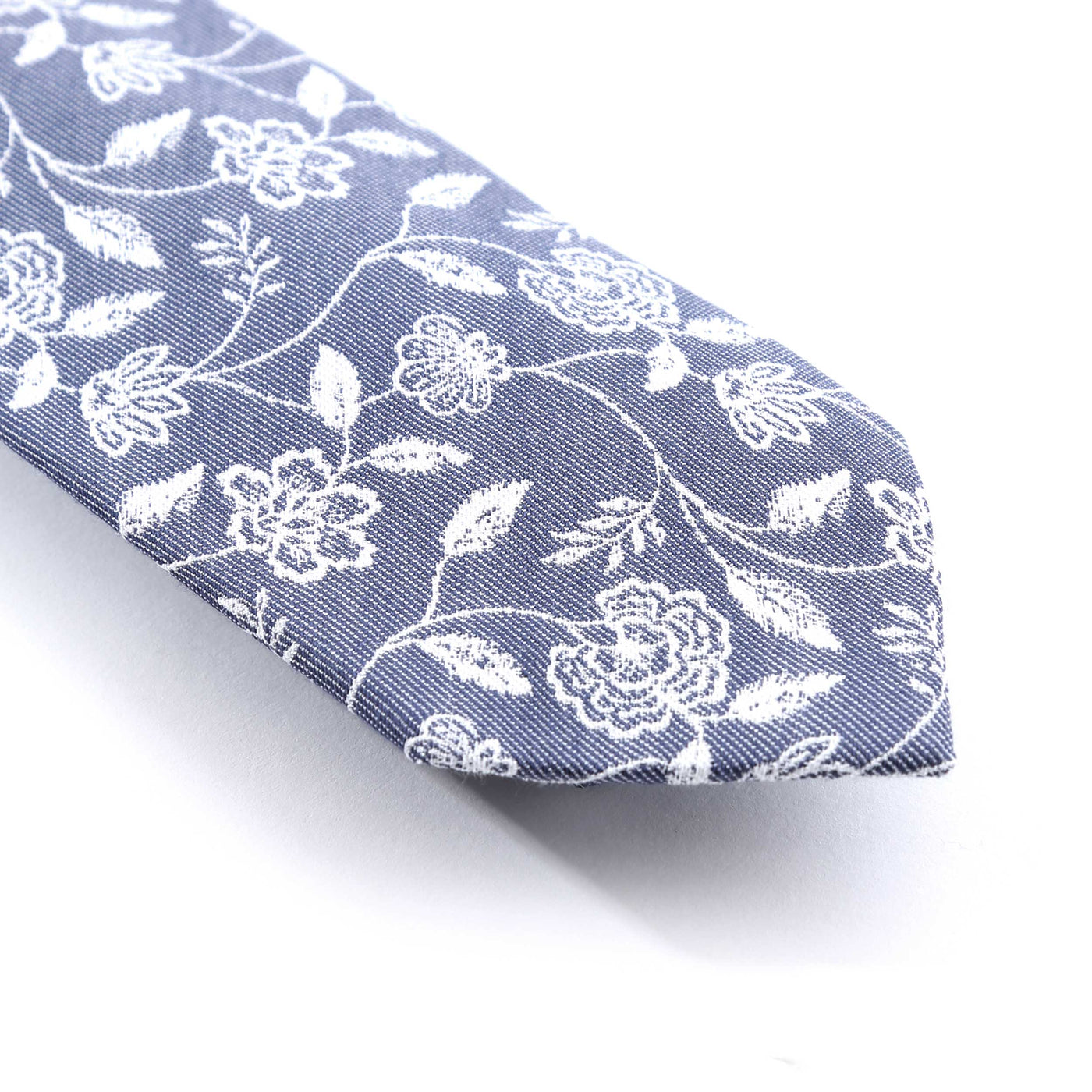 Remus Uomo Floral Tie & Hank Set in Blue