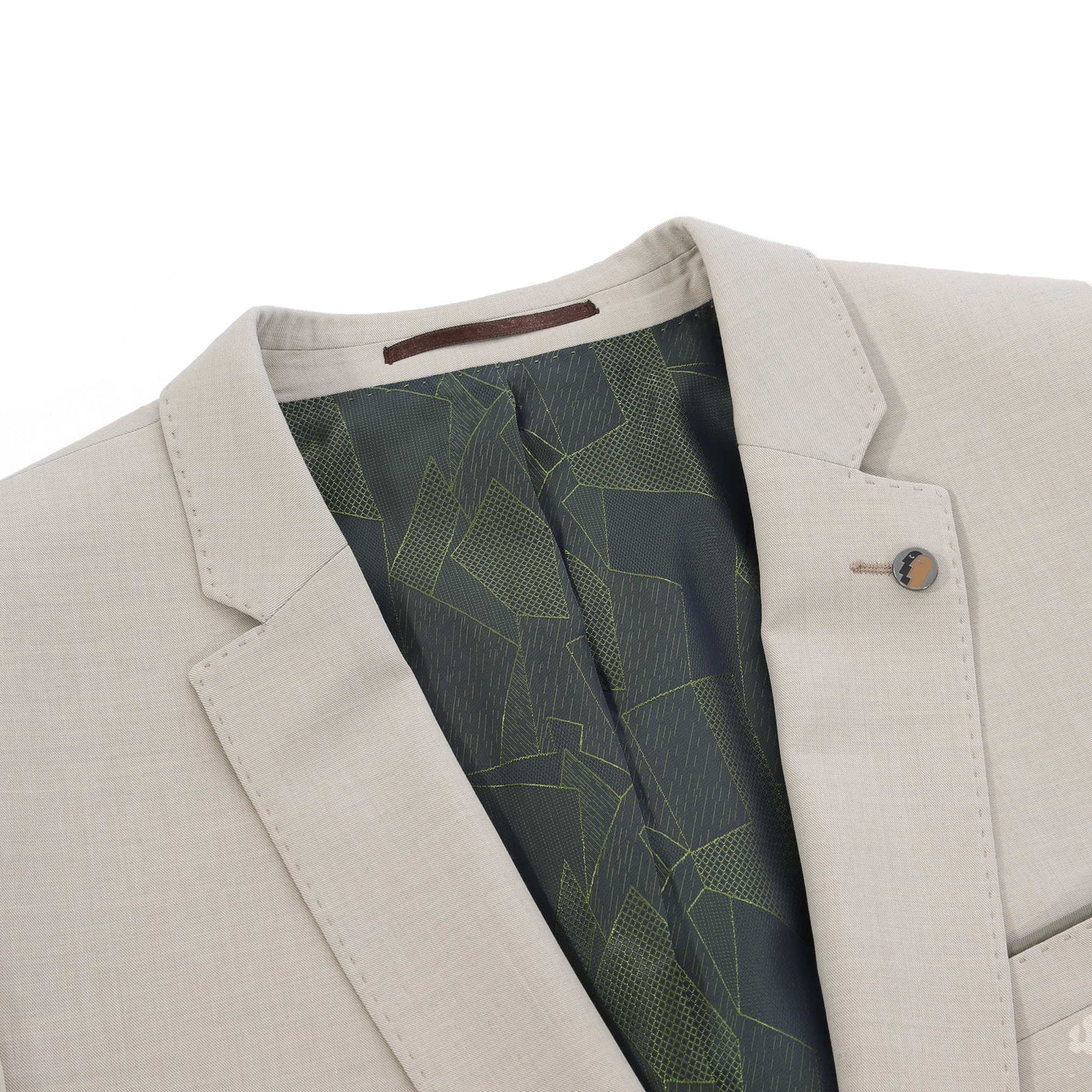 Remus Uomo Laurino Suit in Beige Lapels 