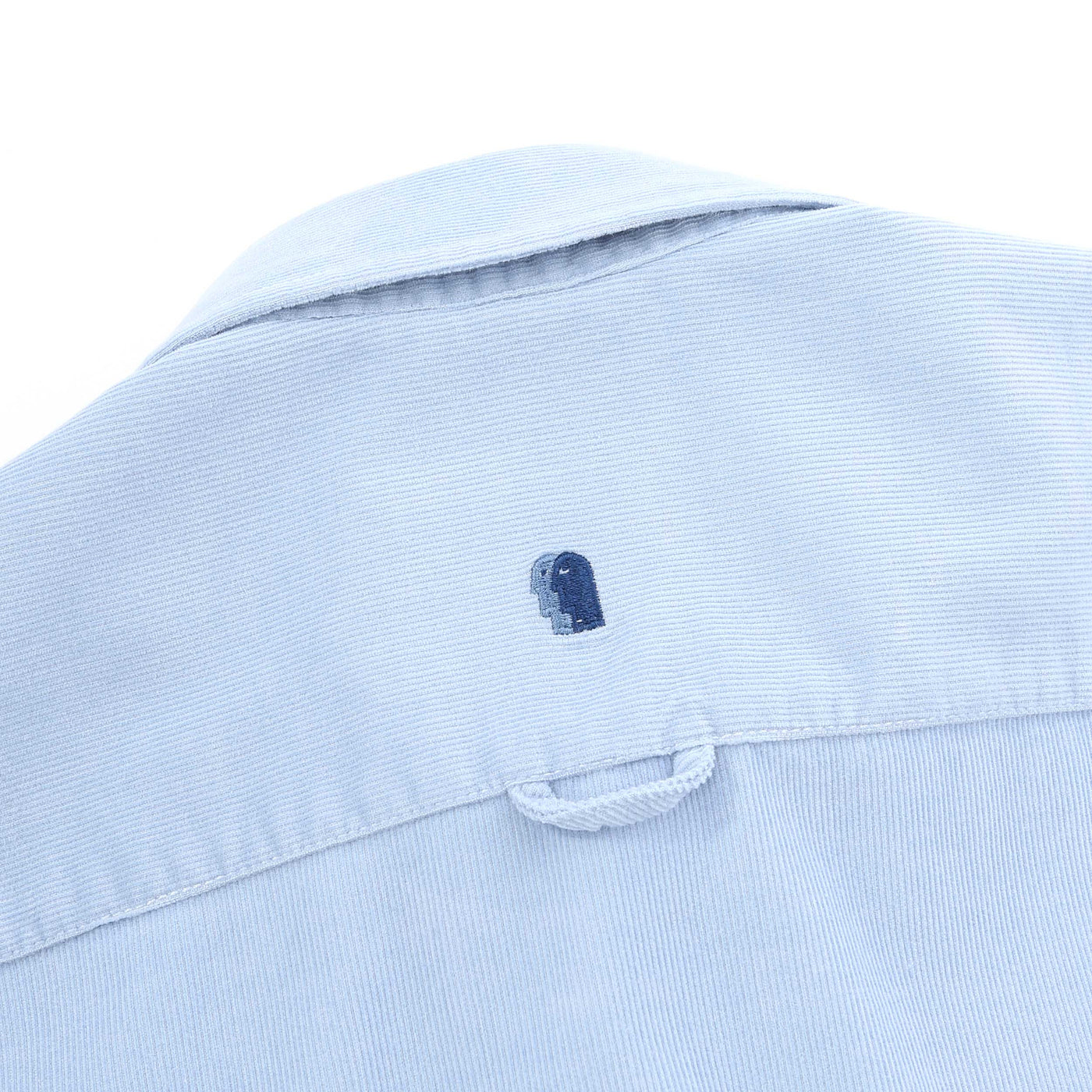 Remus Uomo Needle Cord Shirt in Sky Blue Nape