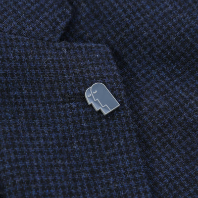 Remus Uomo Neto Jacket in Navy Lapel Badge