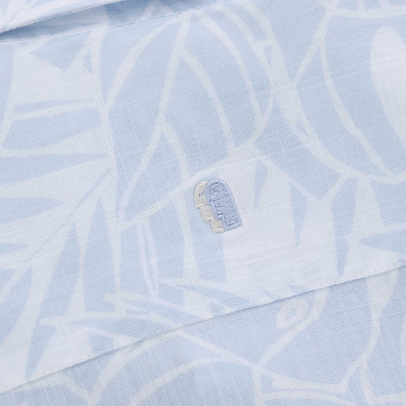 Remus Uomo Parker Floral Print Shirt in Sky Blue