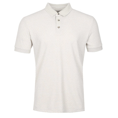 Remus Uomo Weave Polo Shirt in Sand