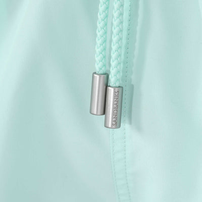 Sandbanks Badge Logo Swim Shorts in Mint Toggles