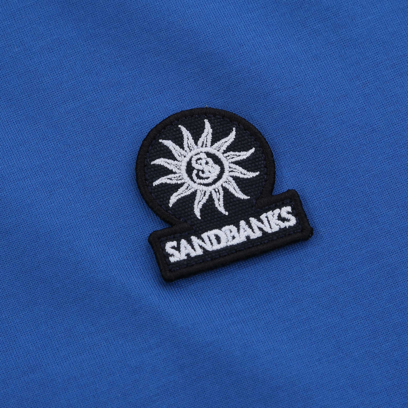 Sandbanks Badge Logo T Shirt in Nautical Blue Logo