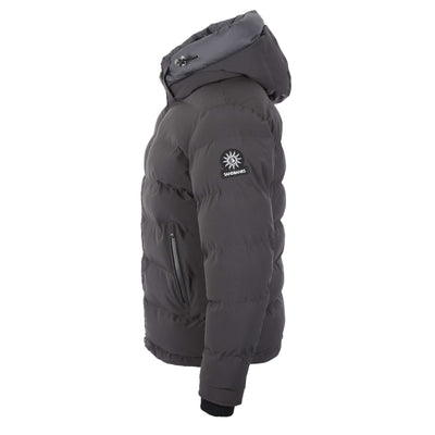 Sandbanks Banks Puffer Jacket in Charcoal Side