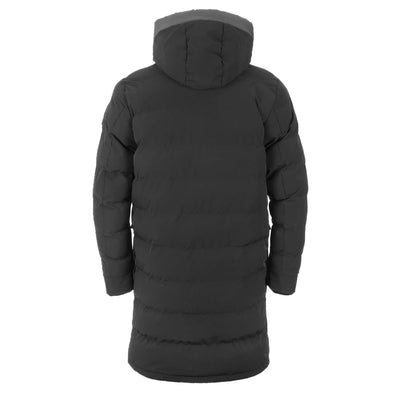 Sandbanks Branksome Long Puffer Jacket in Charcoal Back