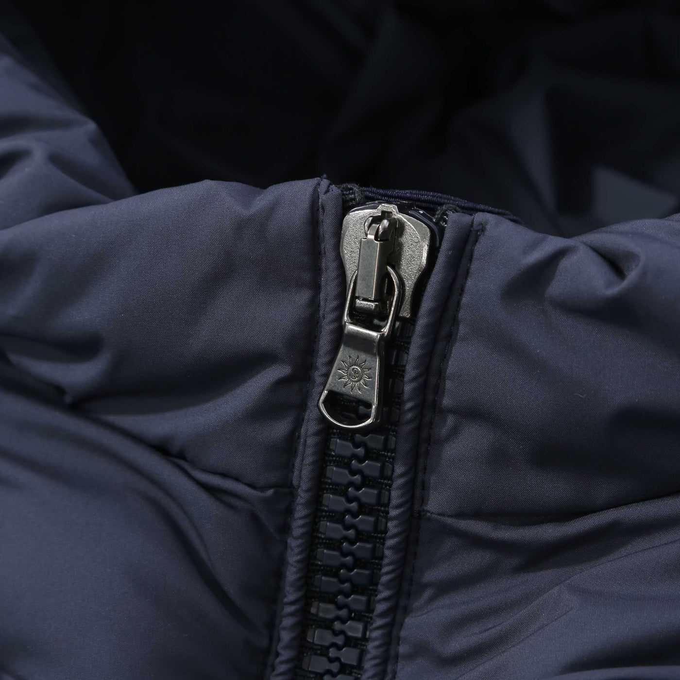 Sandbanks Ravine Mid Puffer Jacket in Navy Zip