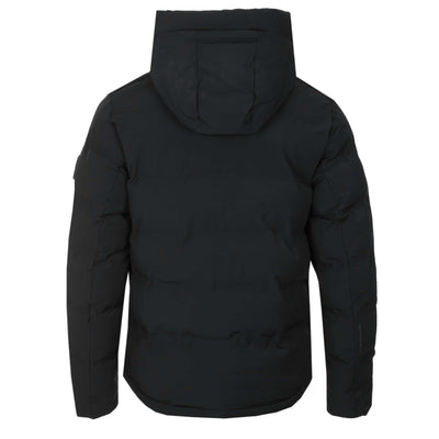Sandbanks Waterproof Banks Puffer Jacket in Black Back