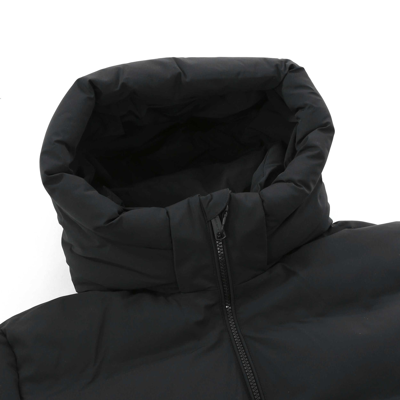 Sandbanks Waterproof Banks Puffer Jacket in Black Hood