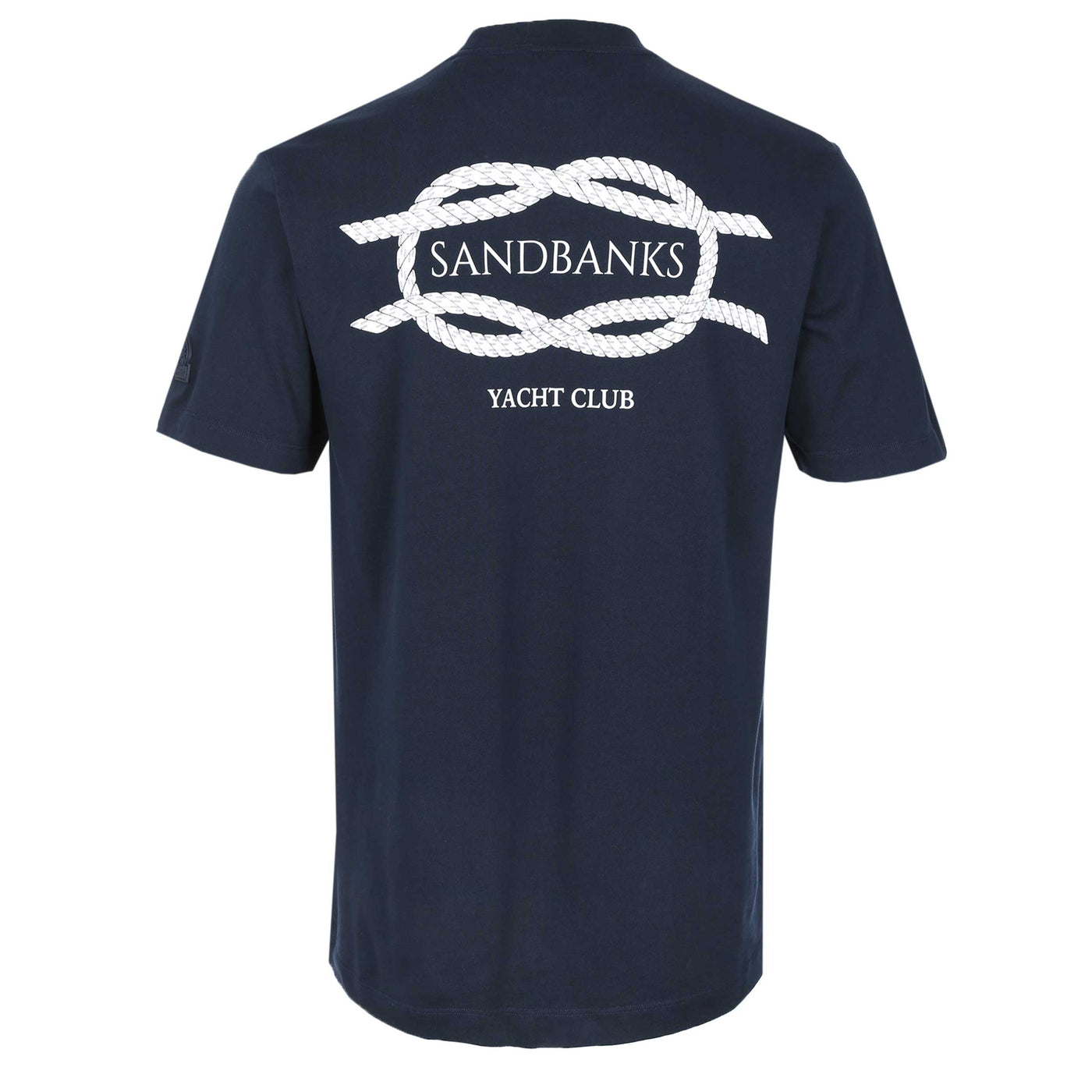 Sandbanks Yacht Club T Shirt in Navy Back