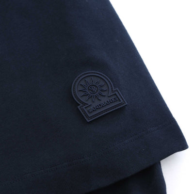 Sandbanks Yacht Club T Shirt in Navy Logo
