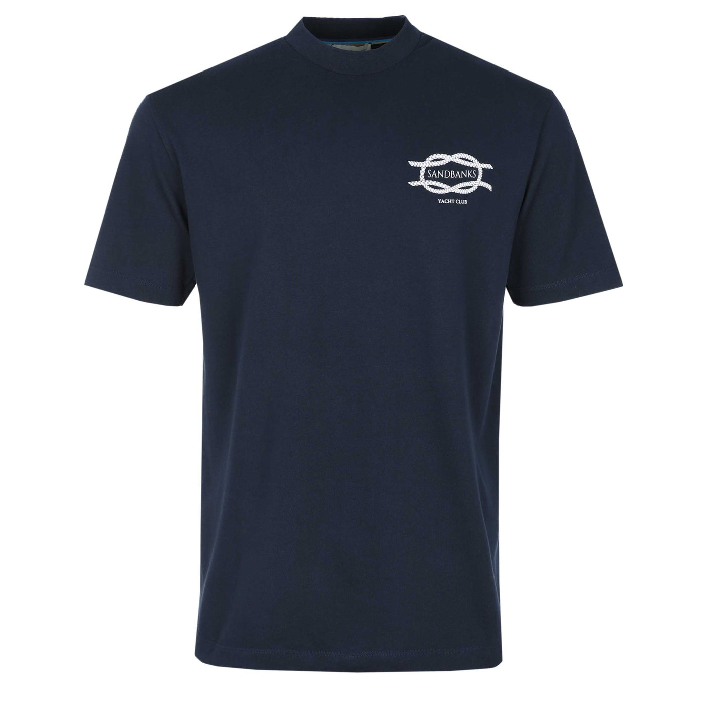 Sandbanks Yacht Club T Shirt in Navy
