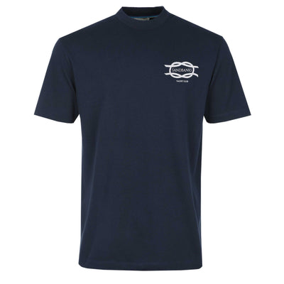 Sandbanks Yacht Club T Shirt in Navy