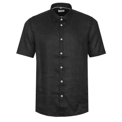 Seinse Basic Linen SS Shirt in Black