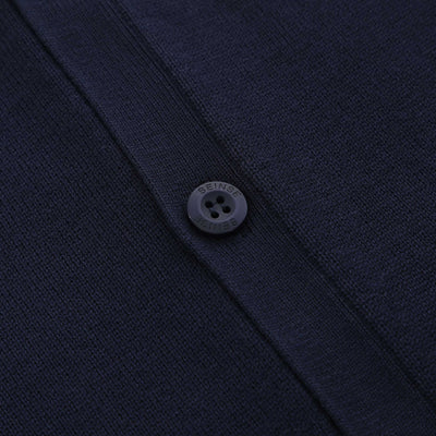 Seinse Button Cardigan in Navy Button