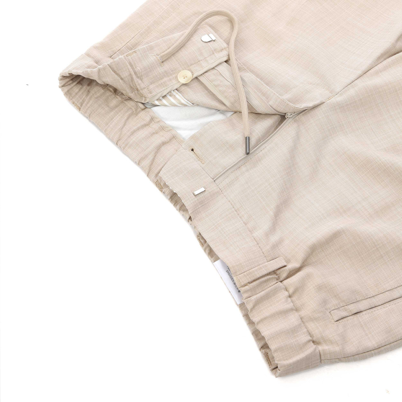 Seinse Elasticated Waistband Trouser in Beige Waist