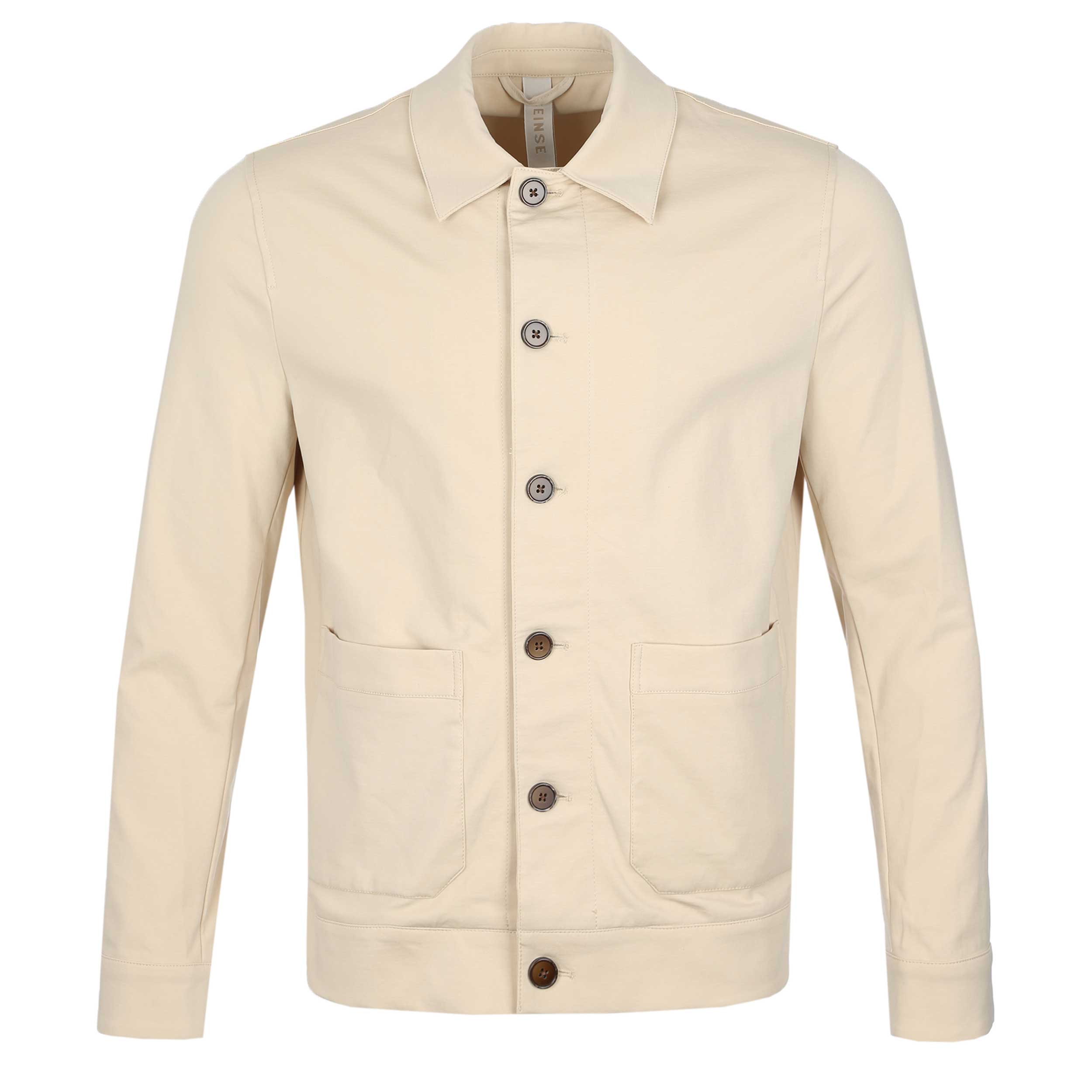 Seinse Patch Pocket Shacket in Beige