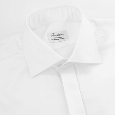 Stenstroms Fitted Body Dinner Shirt in White Collar